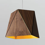 Calx Pendant Light by Cerno, Color: Walnut, Dark Stained Walnut - Cerno, White Washed Oak - Cerno, Finish: Aluminum Brushed, Brushed Rose Gold-Cerno, Brass Brushed, Light Option: E26, 2700K LED, 3500K LED, GU24 | Casa Di Luce Lighting