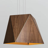 Calx Pendant Light by Cerno, Color: Walnut, Dark Stained Walnut - Cerno, White Washed Oak - Cerno, Finish: Aluminum Brushed, Brushed Rose Gold-Cerno, Brass Brushed, Light Option: E26, 2700K LED, 3500K LED, GU24 | Casa Di Luce Lighting