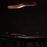 Camur LED Linear Suspension Pendant by Cerno, Color Temperature: 2700K, 3500K, Wood Color: Walnut-LZF, Walnut Dark Stained-Cerno, | Casa Di Luce Lighting