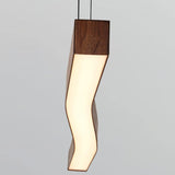 Camur LED Linear Suspension Pendant by Cerno, Color Temperature: 2700K, 3500K, Wood Color: Walnut-LZF, Walnut Dark Stained-Cerno, | Casa Di Luce Lighting