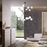 Scarlett 8+8 Chandelier in bedroom