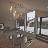 Canna Nuda Glass Wall-Ceiling Light by Nemo, Finish: Nickel Satin, Burnished Gold, Size: Small, Large, | Casa Di Luce Lighting