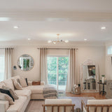 Asime Chandelier by Mitzi, Finish: Brass Aged, Nickel Polished, , | Casa Di Luce Lighting