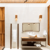 Claudo LED Wall Sconce by Cerno, Finish: Walnut Dark Stained, Walnut, Color Temperature: 2700K, 3500K, | Casa Di Luce Lighting