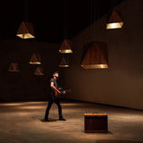 Calx Pendant Light by Cerno, Color: Walnut, Dark Stained Walnut - Cerno, White Washed Oak - Cerno, Finish: Aluminum Brushed, Brushed Rose Gold-Cerno, Brass Brushed, Light Option: E26, 2700K LED, 3500K LED, GU24 | Casa Di Luce Lighting