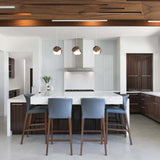 Mica LED Pendant by Cerno, Color Temperature: 2700K, 3500K, Size: Small, Large, Wood Color: Walnut-LZF, Walnut Dark Stained-Cerno | Casa Di Luce Lighting