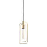 Masonville Rectangular Pendant by Hudson Valley, Finish: Brass Aged, Nickel Polished, Old Bronze-Mitzi, , | Casa Di Luce Lighting