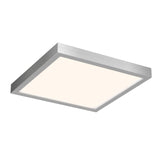 Delta Square Flusmount - Satin Nickel Medium