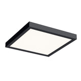 Delta Square Flusmount - Black Medium