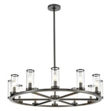 Urban Bronze Revolve 12 Light Chandelier by Alora
