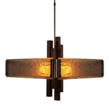 Carlyle Chandelier by Hammerton, Color: Bronze Granite-Hammerton Studio, Frosted Granite-Hammerton Studio, Smoke Granite-Hammerton Studio, Ivory Wisp-Hammerton Studio, Finish: Flat Bronze, Gilded Brass, Gunmetal, Heritage Brass, Matt Black, Metallic Beige Silver, Bronze Oil Rubbed, Nickel Satin, | Casa Di Luce Lighting