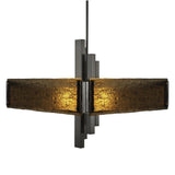 Carlyle Chandelier by Hammerton, Color: Bronze Granite-Hammerton Studio, Finish: Nickel Satin, | Casa Di Luce Lighting