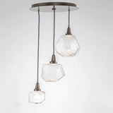 Gem Round 3 Light by Hammerton, Color: Clear, Finish: Metallic Beige Silver, | Casa Di Luce Lighting