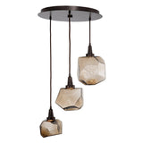Gem Round 3 Light by Hammerton, Color: Bronze, Finish: Matt Black, | Casa Di Luce Lighting