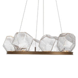 Gem Ring Chandelier by Hammerton, Color: Bronze, Finish: Gilded Brass, Size: Small | Casa Di Luce Lighting