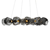 Gem Radial Ring Chandelier by Hammerton, Color: Amber, Bronze, Clear, Smoke, Finish: Flat Bronze, Gilded Brass, Gunmetal, Heritage Brass, Matt Black, Metallic Beige Silver, Bronze Oil Rubbed, Nickel Satin, Size: Small, Large | Casa Di Luce Lighting