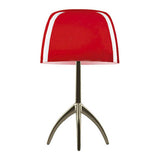 Lumiere Table Lamp by Foscarini, Color: Turquoise, White, Warm White, Cherry Red - Foscarini, Finish: Aluminum, Champagne, Black Chrome, Size: Small, Large | Casa Di Luce Lighting