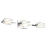 Kamden 3-Light Bath Bar by Tech Lighting, Finish: Chrome, Light Option: 120 Volt LED, Backplate Shape: Shallow | Casa Di Luce Lighting