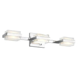 Kamden 3-Light Bath Bar by Tech Lighting, Finish: Chrome, Nickel Satin, Light Option: 120 Volt LED, 277 Volt LED, Backplate Shape: Shallow, Standard | Casa Di Luce Lighting