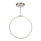 Cirque Pendant by Kuzco, Finish: Nickel Brushed, Size: 24 Inch, | Casa Di Luce Lighting