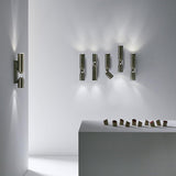 Clash Wall Sconce by Penta, Color: Transparent, Fume - Vistosi, Finish: Graphite, Brushed Bronze-Penta, Version: Fix, Adjustable | Casa Di Luce Lighting