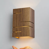 Claudo LED Wall Sconce by Cerno, Finish: Walnut Dark Stained, Walnut, Color Temperature: 2700K, 3500K, | Casa Di Luce Lighting
