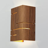 Claudo LED Wall Sconce by Cerno, Finish: Walnut Dark Stained, Walnut, Color Temperature: 2700K, 3500K, | Casa Di Luce Lighting