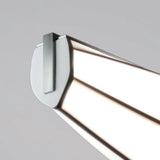 Lenis LED Linear Suspension by Cerno, Finish: Aluminum Brushed, Walnut, Walnut Dark Stained, Color Temperature: 2700K, 3500K, | Casa Di Luce Lighting