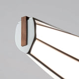 Lenis LED Linear Suspension by Cerno, Finish: Aluminum Brushed, Walnut, Walnut Dark Stained, Color Temperature: 2700K, 3500K, | Casa Di Luce Lighting