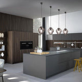 Clyde Pendant Light by Zafferano, Color: Amber, Amethyst, Clear, Grey, Light Blue, Silver, Antique Gold-Zafferano, Bronze, Pink Gold-Zafferano, Cable Length: 51.2 inch, 118.1 inch, 196.8 inch, | Casa Di Luce Lighting