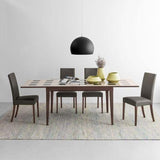 Copenhagen CB-1656 Fabric Upholstered Wooden Dining Chair by Calligaris by CDL (Casa Di Luce Collection), Seat Color: White, Taupe, Frame Finish: Wenge, Walnut, | Casa Di Luce Lighting