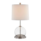 Coast Table Lamp by Alora, Color: Aged Nickel/White Linen, Vintage Brass/Natural Linen, , | Casa Di Luce Lighting
