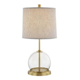 Coast Table Lamp by Alora, Color: Aged Nickel/White Linen, Vintage Brass/Natural Linen, , | Casa Di Luce Lighting