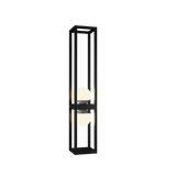 Cubic Two Light Floor Lamp - Matte Black