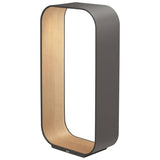 Contour LED Table Lamp by Pablo, Finish: Graphite/White Oak, Size: Large, | Casa Di Luce Lighting