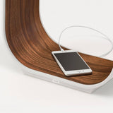 Contour LED Table Lamp by Pablo, Finish: Graphite/Coal, Graphite/Walnut, Graphite/White Oak, White/White Oak, White/Walnut, White/Pearl, Size: Small, Large, | Casa Di Luce Lighting