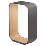 Contour LED Table Lamp by Pablo, Finish: Graphite/White Oak, Size: Small, | Casa Di Luce Lighting