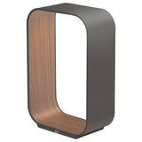 Contour LED Table Lamp by Pablo, Finish: Graphite/Walnut, Size: Small, | Casa Di Luce Lighting