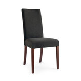 COPENHAGEN CB-1656-C FABRIC UPHOLSTERED WOODEN DINING CHAIR BY CONNUBIA ,SEAT COLOR: SAND, TAUPE, SMOKE GREY, FRAME FINISH: WENGE, WALNUT, GRAPHITE, | CASA DI LUCE LIGHTING