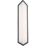 Black Large Corte Outdoor Wall Sconce by W.A.C. Lighting
