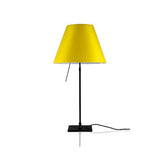 Costanza Table Lamp With On-Off Switch by Luceplan, Color: Black, Blue, Green, Pink, Red, White, Yellow, Concrete Grey - Foscarini, Stone, Soft Skin, Mistic White, Finish: Aluminum, Off-White, | Casa Di Luce Lighting