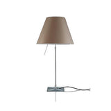 Costanza Table Lamp With On-Off Switch by Luceplan, Color: Black, Blue, Green, Pink, Red, White, Yellow, Concrete Grey - Foscarini, Stone, Soft Skin, Mistic White, Finish: Aluminum, Off-White, | Casa Di Luce Lighting