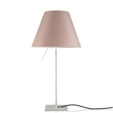 Costanza Table Lamp With On-Off Switch by Luceplan, Color: Black, Blue, Green, Pink, Red, White, Yellow, Concrete Grey - Foscarini, Stone, Soft Skin, Mistic White, Finish: Aluminum, Off-White, | Casa Di Luce Lighting