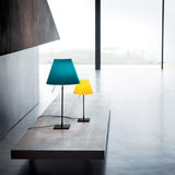 Costanza Table Lamp With On-Off Switch by Luceplan, Color: Black, Blue, Green, Pink, Red, White, Yellow, Concrete Grey - Foscarini, Stone, Soft Skin, Mistic White, Finish: Aluminum, Off-White, | Casa Di Luce Lighting