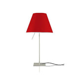 Costanza Table Lamp With On-Off Switch by Luceplan, Color: Black, Blue, Green, Pink, Red, White, Yellow, Concrete Grey - Foscarini, Stone, Soft Skin, Mistic White, Finish: Aluminum, Off-White, | Casa Di Luce Lighting
