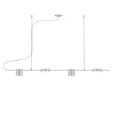 Counterpoint 4 LED Light Linear Pendant by Sonneman, Finish: Aluminum, Black, White, , | Casa Di Luce Lighting