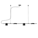 Counterpoint 4 LED Light Linear Pendant by Sonneman, Finish: Aluminum, Black, White, , | Casa Di Luce Lighting