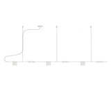 Counterpoint 6 LED Light Linear Pendant by Sonneman, Finish: White, , | Casa Di Luce Lighting