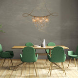 Golden Silver Cradle Pendant Light in Restaurant
