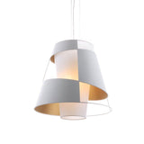 Crinolina Pendant Light by Pallucco, Shade: Anthracite/Gold-Pallucco, Finish: White, | Casa Di Luce Lighting